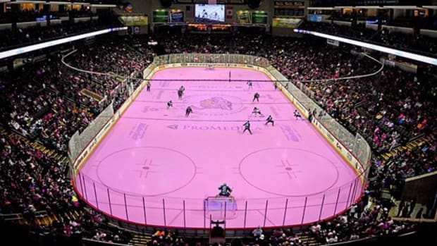 Toledo Walleye Promote Breast Cancer Awareness with Pink Rink